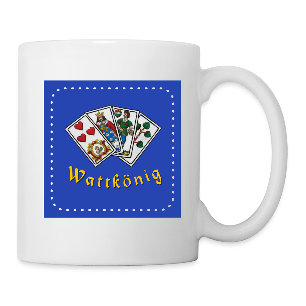 "Wattkönig" - Tasse - Tiroler Design Südtirol | Spruch - Weiß