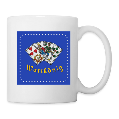 "Wattkönig" - Tasse - Tiroler Design Südtirol | Spruch - Weiß