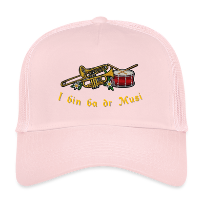 "I bin ba dr Musi" - Schildkappe - Tiroler Design Südtirol | Trucker Cap - Hellrosa