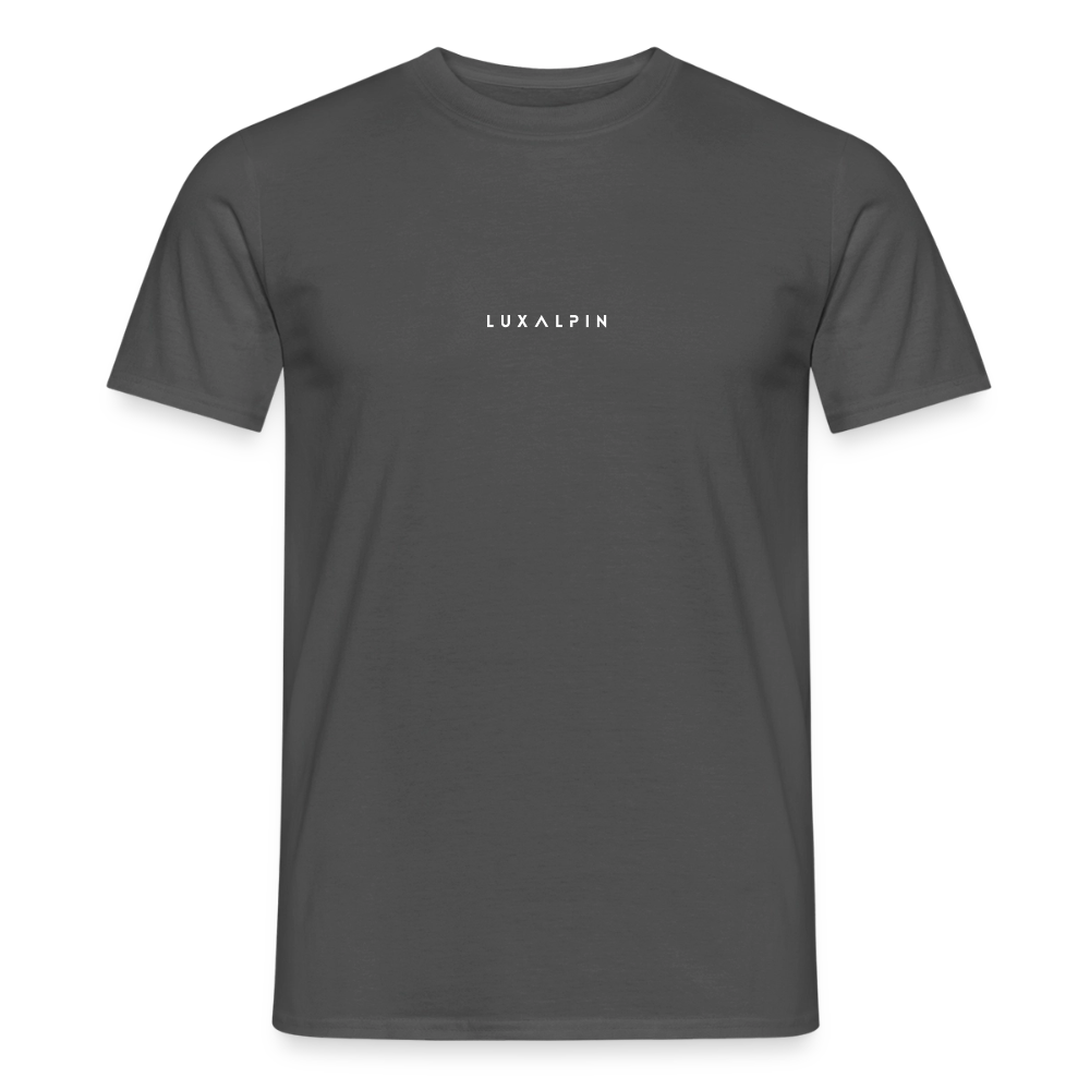"Luxalpin" - Shirt - Alpin Design Modern | Männer T-Shirt Südtirol - Anthrazit