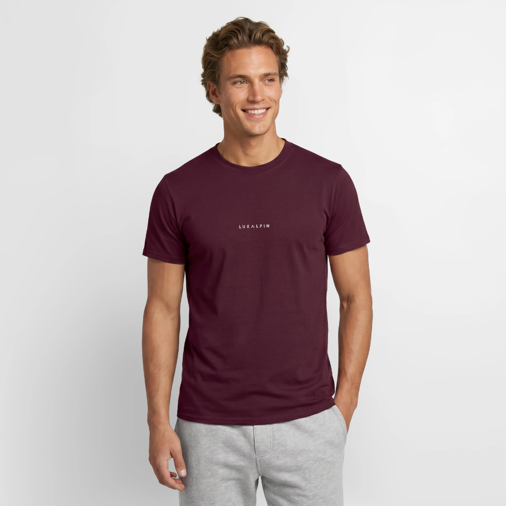 "Luxalpin" - Shirt - Alpin Design Modern | Männer T-Shirt Südtirol - Ziegelrot