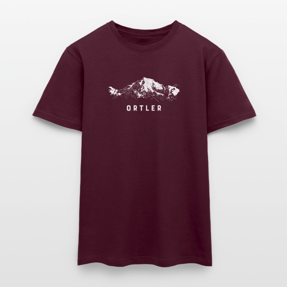 "Ortler" - Shirt -  Berg Design Modern | Männer T-Shirt Südtirol - Ziegelrot