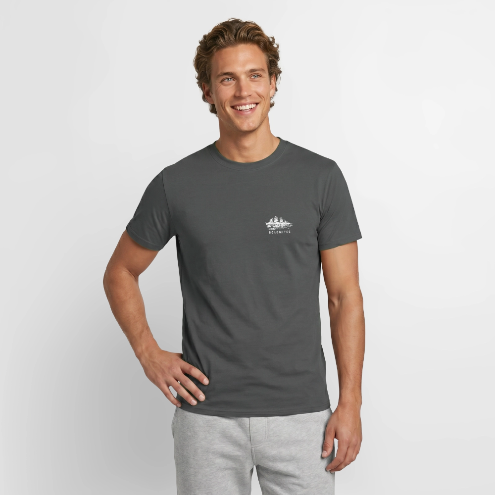 "Domolites" - Shirt -  Berg Design Modern | Männer T-Shirt Südtirol - Anthrazit