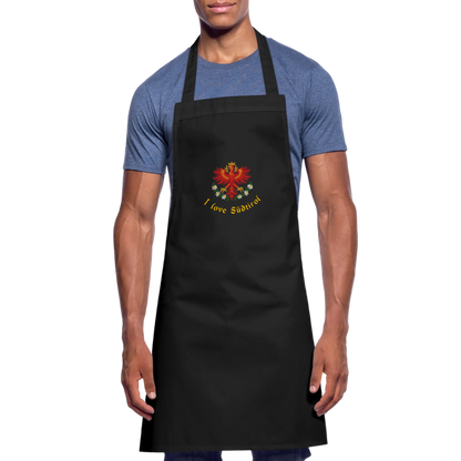 "I love Südtirol" - Schürze - Tiroler Design Südtirol | Spruch - Schwarz