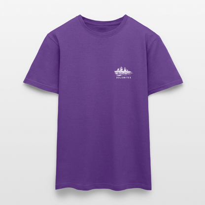 "Domolites" - Shirt -  Berg Design Modern | Männer T-Shirt Südtirol - Lila