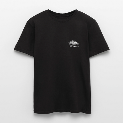 "Domolites" - Shirt -  Berg Design Modern | Männer T-Shirt Südtirol - Schwarz