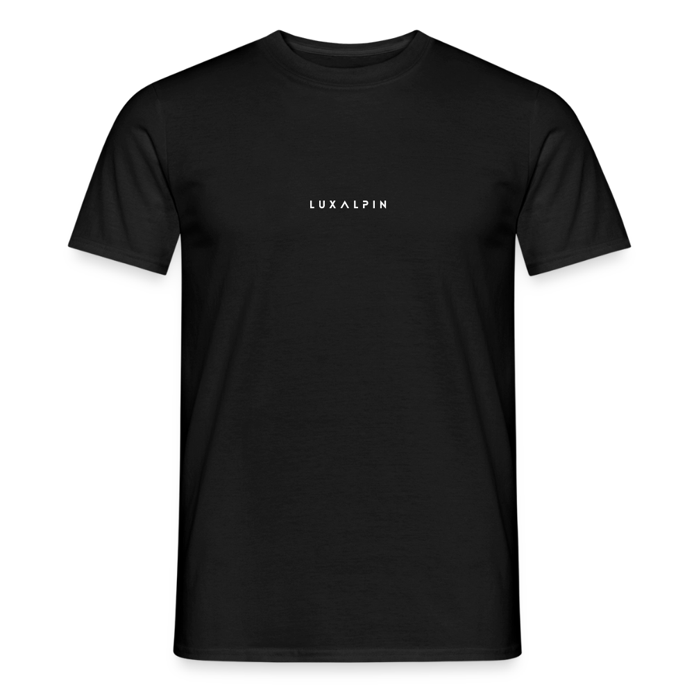 "Luxalpin" - Shirt - Alpin Design Modern | Männer T-Shirt Südtirol - Schwarz