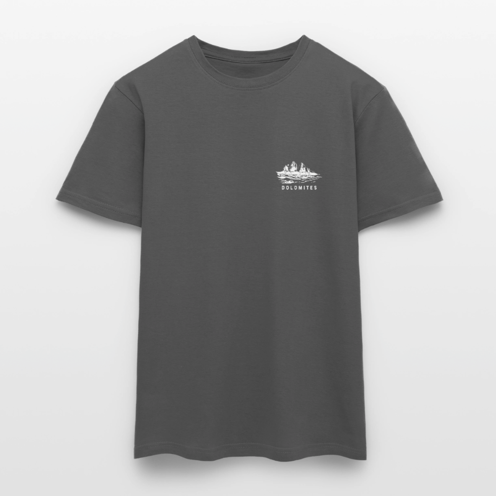 "Domolites" - Shirt -  Berg Design Modern | Männer T-Shirt Südtirol - Anthrazit