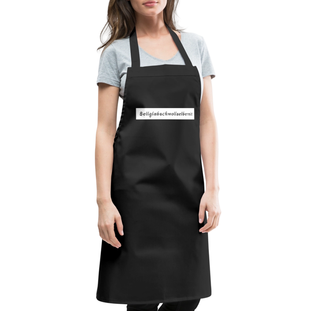"Sell glabsch woll selber nit" - Schürze - Tiroler Design Südtirol |  Lustiger Spruch | Kochschürze - Schwarz