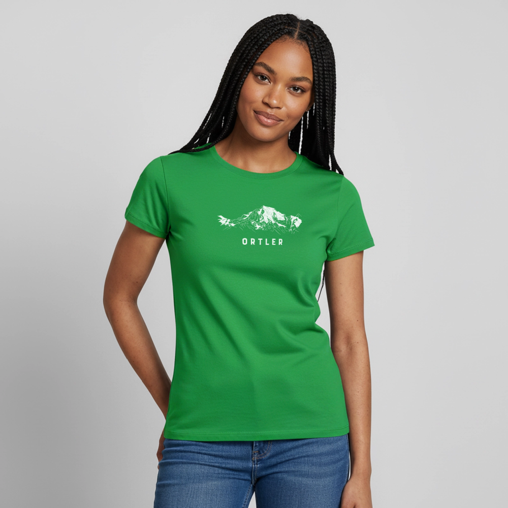 "Ortler" - Shirt -  Berg Design Modern | Frauen T-Shirt Südtirol - Kelly Green