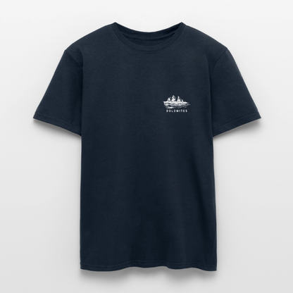 "Domolites" - Shirt -  Berg Design Modern | Männer T-Shirt Südtirol - Navy