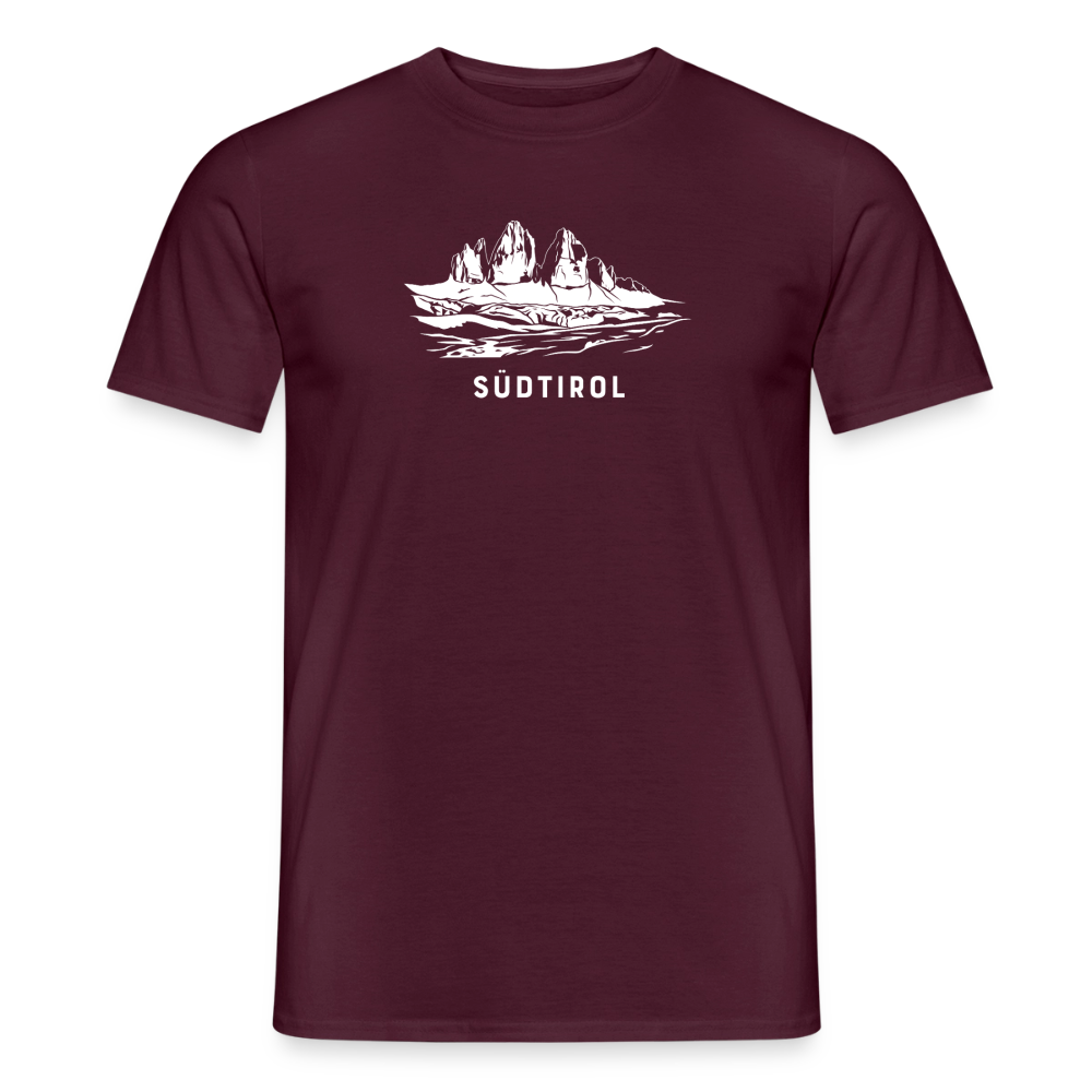 "Südtirol" - Shirt - Berg Design Modern | Männer T-Shirt Dolomiten Südtirol - Ziegelrot