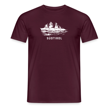 "Südtirol" - Shirt - Berg Design Modern | Männer T-Shirt Dolomiten Südtirol - Ziegelrot