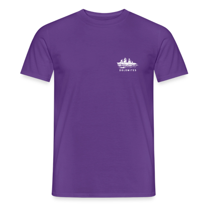 "Domolites" - Shirt -  Berg Design Modern | Männer T-Shirt Südtirol - Lila