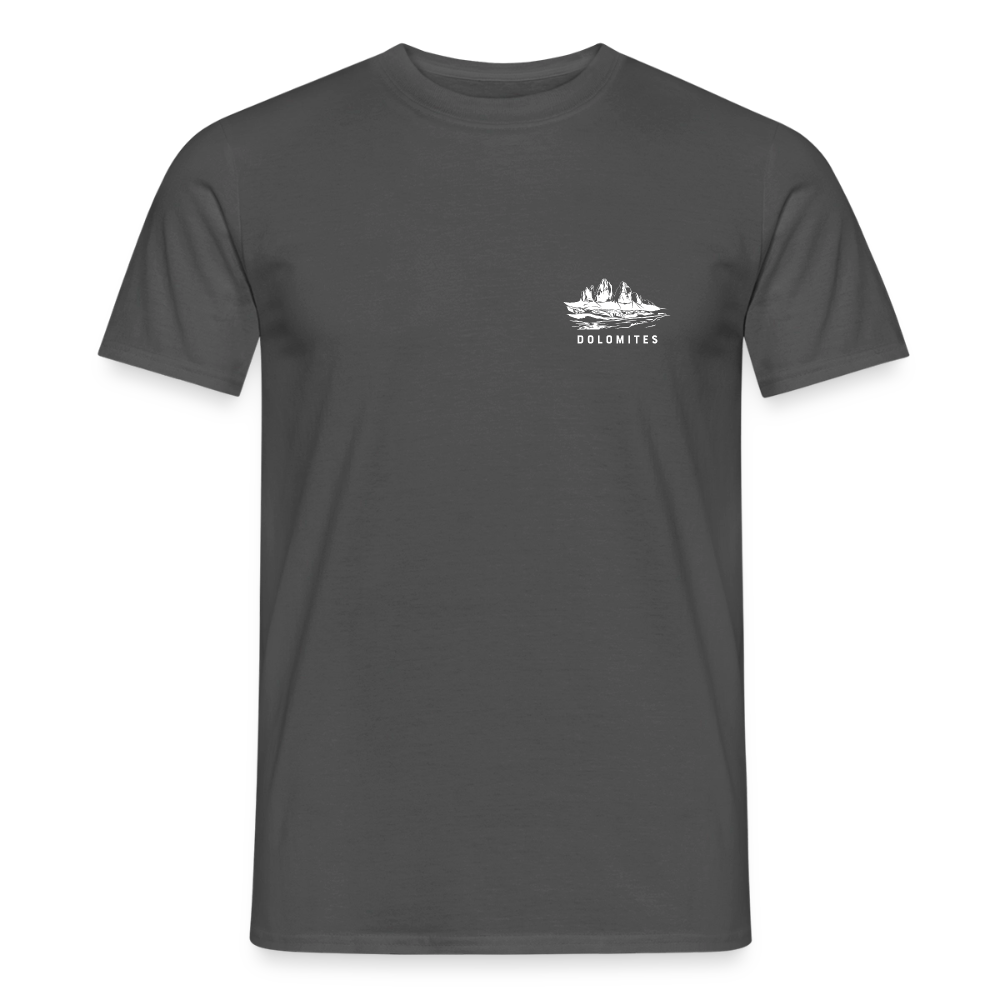 "Domolites" - Shirt -  Berg Design Modern | Männer T-Shirt Südtirol - Anthrazit