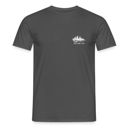"Domolites" - Shirt -  Berg Design Modern | Männer T-Shirt Südtirol - Anthrazit