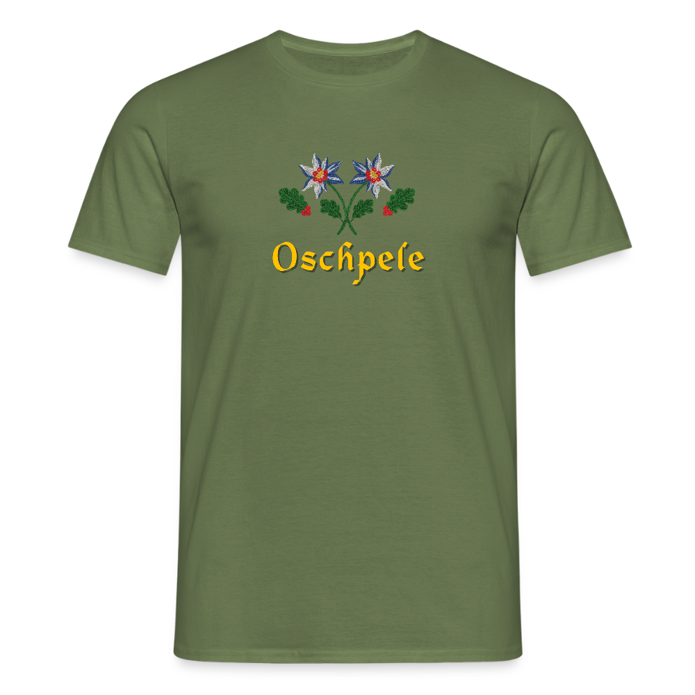"Oschpele" - Shirt - Tiroler Design Südtirol | Männer T-Shirt Lustig - Militärgrün