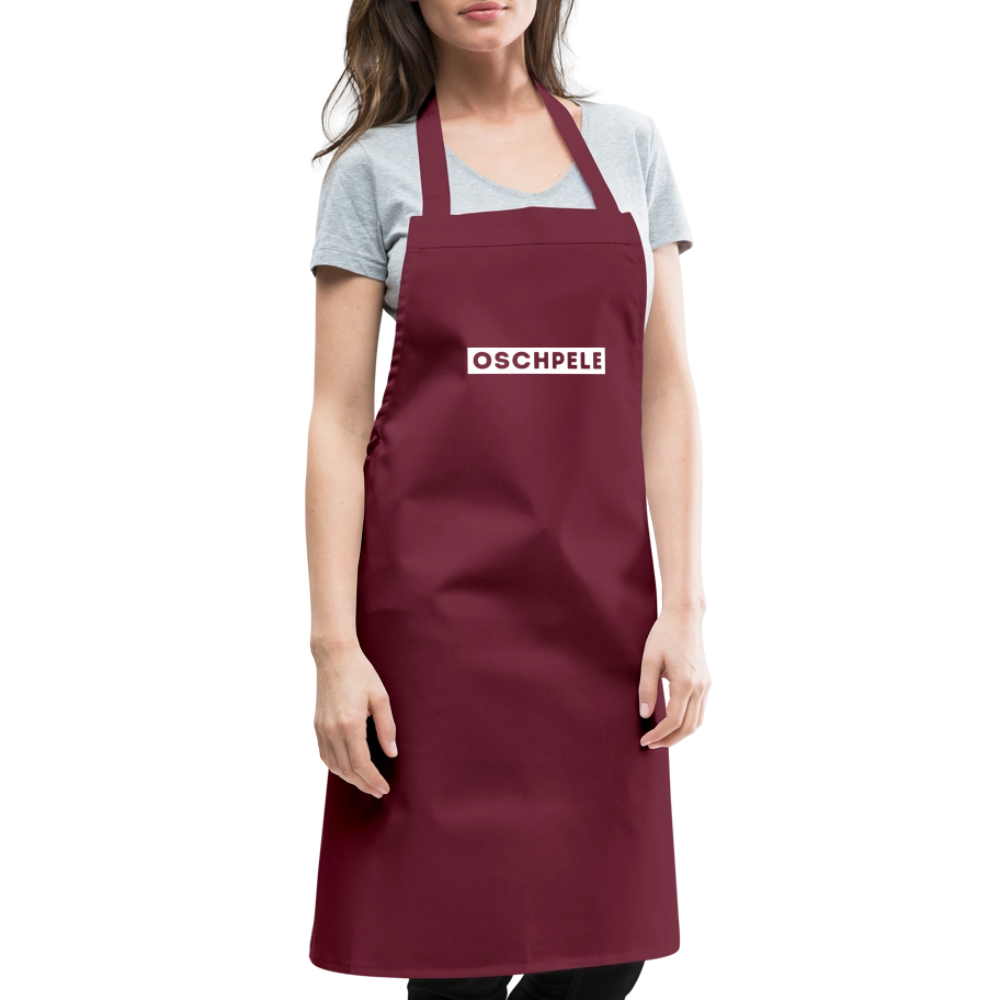 "Oschpele" - Kochschürze - Tiroler Design Südtirol Modern |  Lustiger Spruch - Bordeaux