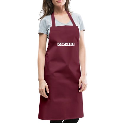 "Oschpele" - Kochschürze - Tiroler Design Südtirol Modern |  Lustiger Spruch - Bordeaux