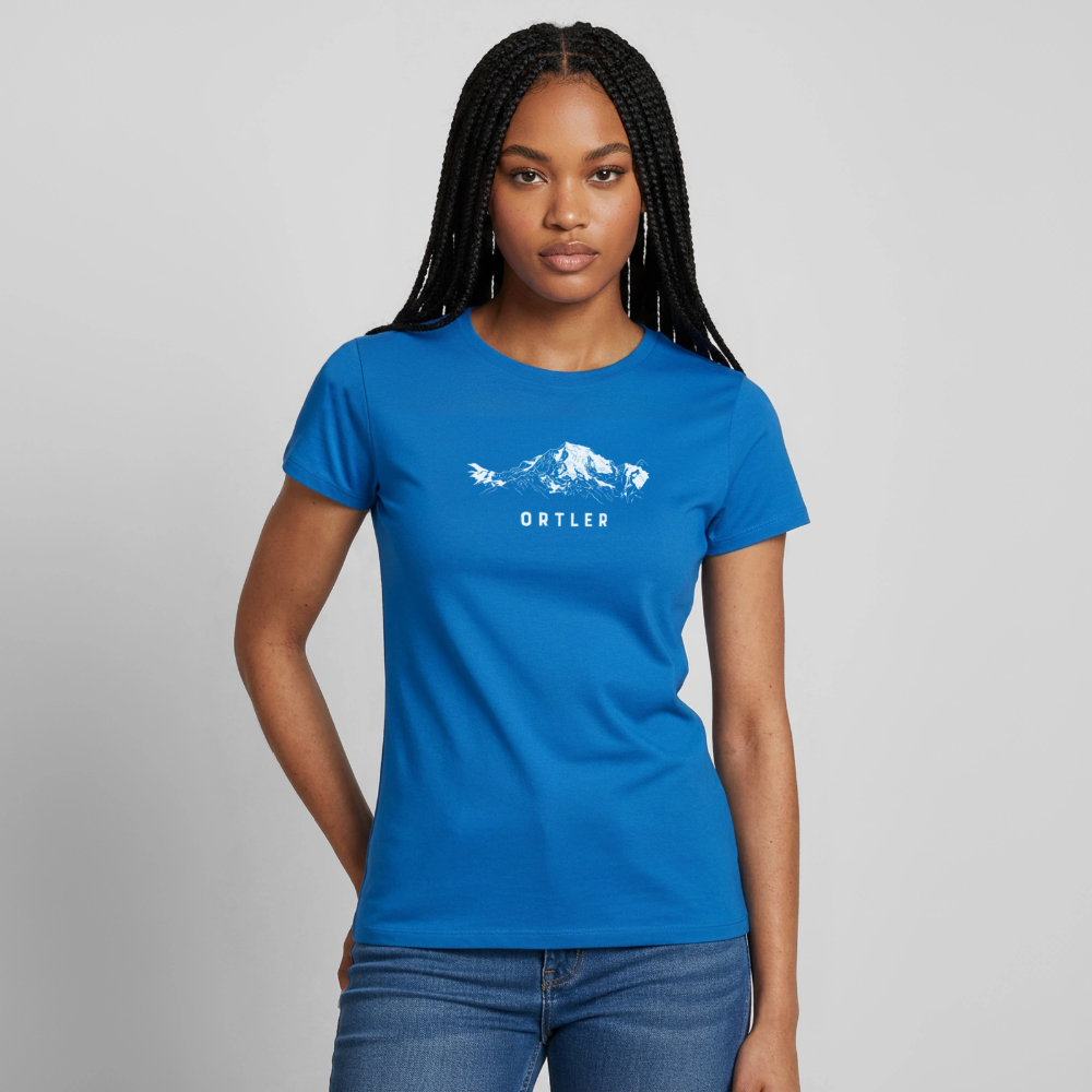 "Ortler" - Shirt -  Berg Design Modern | Frauen T-Shirt Südtirol - Royalblau