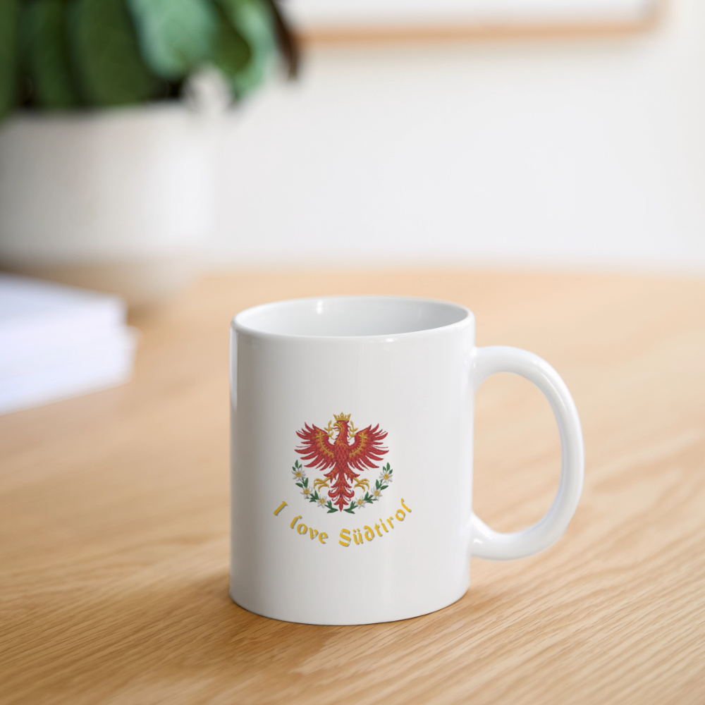 "I love Südtirol" - Tasse - Tiroler Design Südtirol | Spruch - Weiß