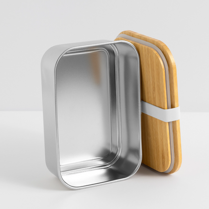 "Südtirol Drei Zinnen" - Jausebox - Tiroler Design Südtirol | Lunch Box - Silber