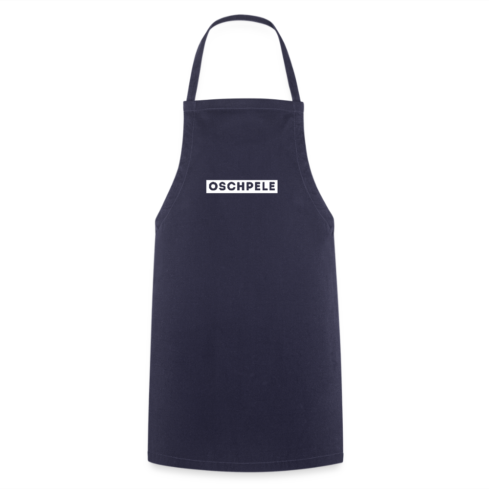 "Oschpele" - Kochschürze - Tiroler Design Südtirol Modern |  Lustiger Spruch - Navy