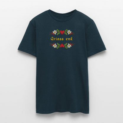 "Griass enk" - Shirt - Tiroler Design Südtirol | Männer T-Shirt Lustig - Navy