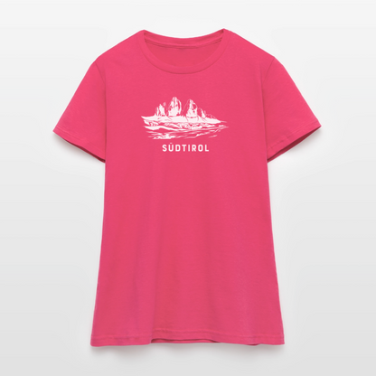 "Südtirol" - Shirt - Berg Design Modern | Frauen T-Shirt Dolomiten Südtirol - Azalea