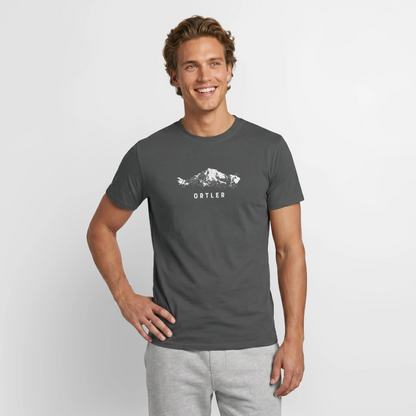 "Ortler" - Shirt -  Berg Design Modern | Männer T-Shirt Südtirol - Anthrazit