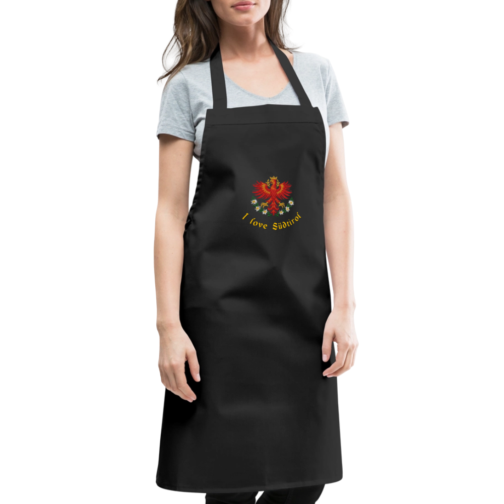 "I love Südtirol" - Schürze - Tiroler Design Südtirol | Spruch - Schwarz