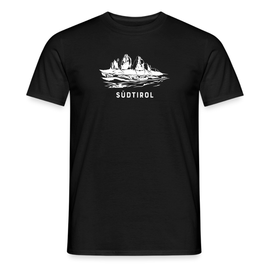 "Südtirol" - Shirt - Berg Design Modern | Männer T-Shirt Dolomiten Südtirol - Schwarz