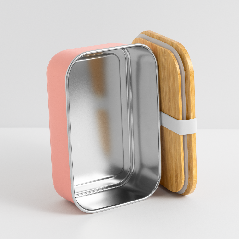 "Südtirol Drei Zinnen" - Jausebox - Tiroler Design Südtirol | Lunch Box - Hellrosa