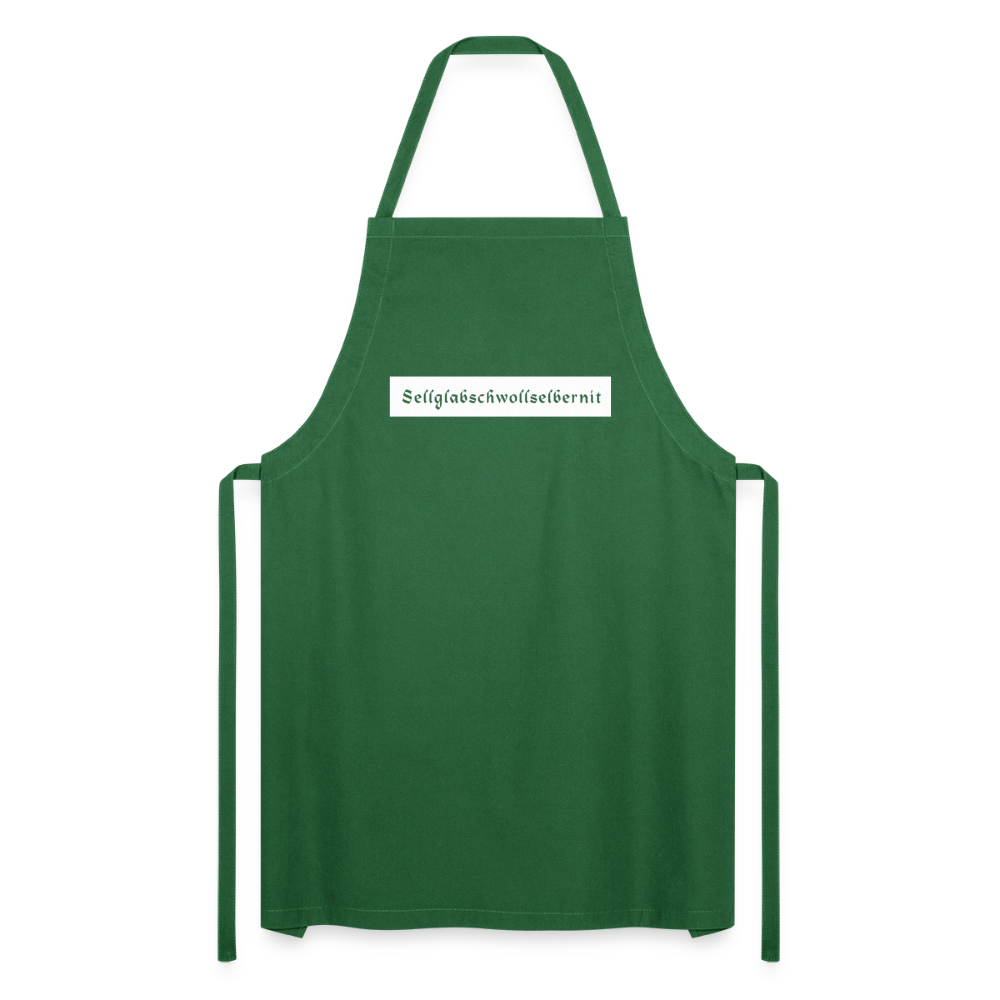"Sell glabsch woll selber nit" - Schürze - Tiroler Design Südtirol |  Lustiger Spruch | Kochschürze - Grün
