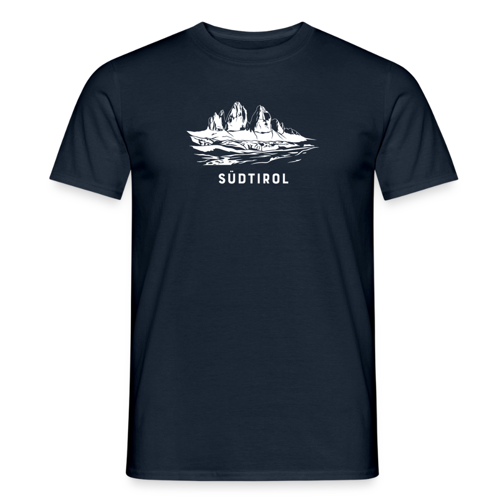 "Südtirol" - Shirt - Berg Design Modern | Männer T-Shirt Dolomiten Südtirol - Navy