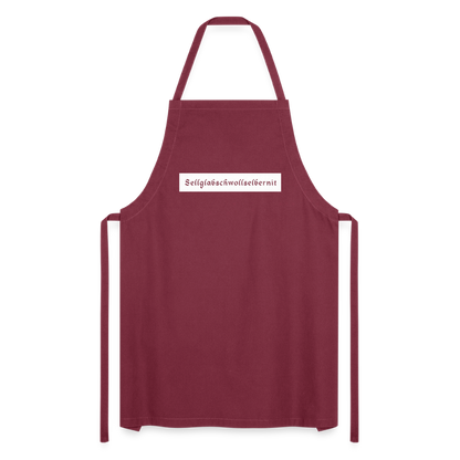 "Sell glabsch woll selber nit" - Schürze - Tiroler Design Südtirol |  Lustiger Spruch | Kochschürze - Bordeaux