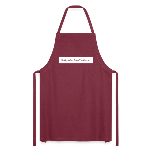"Sell glabsch woll selber nit" - Schürze - Tiroler Design Südtirol |  Lustiger Spruch | Kochschürze - Bordeaux