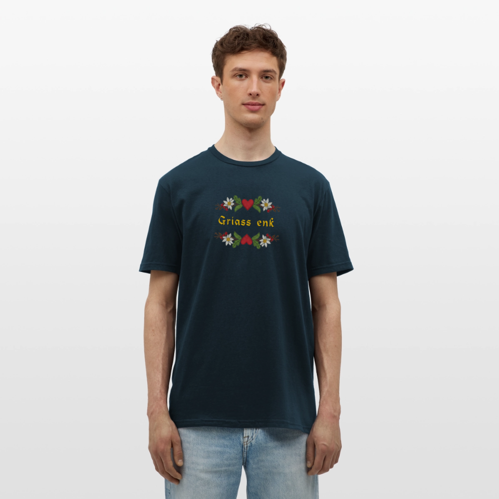 "Griass enk" - Shirt - Tiroler Design Südtirol | Männer T-Shirt Lustig - Navy