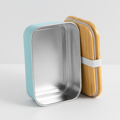 "Südtirol Drei Zinnen" - Jausebox - Tiroler Design Südtirol | Lunch Box - Hellblau