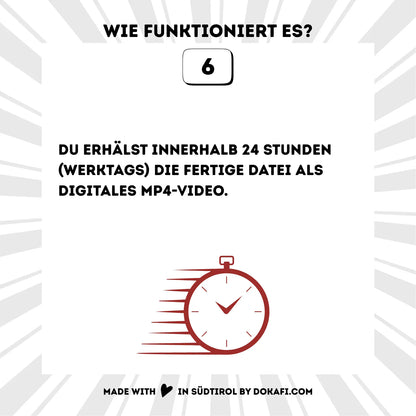 Animierte Geburtstagseinladung "Südtirol" | Digitaler Download | Video | Tiroler Design | Einladung für Kinder oder Erwachsene | Digitale Einladung für Whatsapp | Instagram | Tiktok