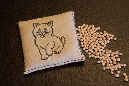 Kirschkernkissen KATZE 18x18 Südtirol