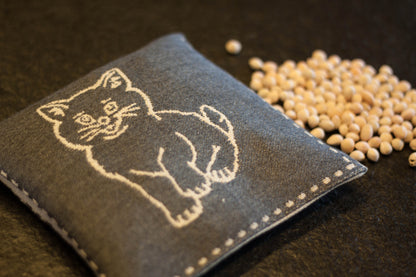 Kirschkernkissen KATZE 18x18 Südtirol