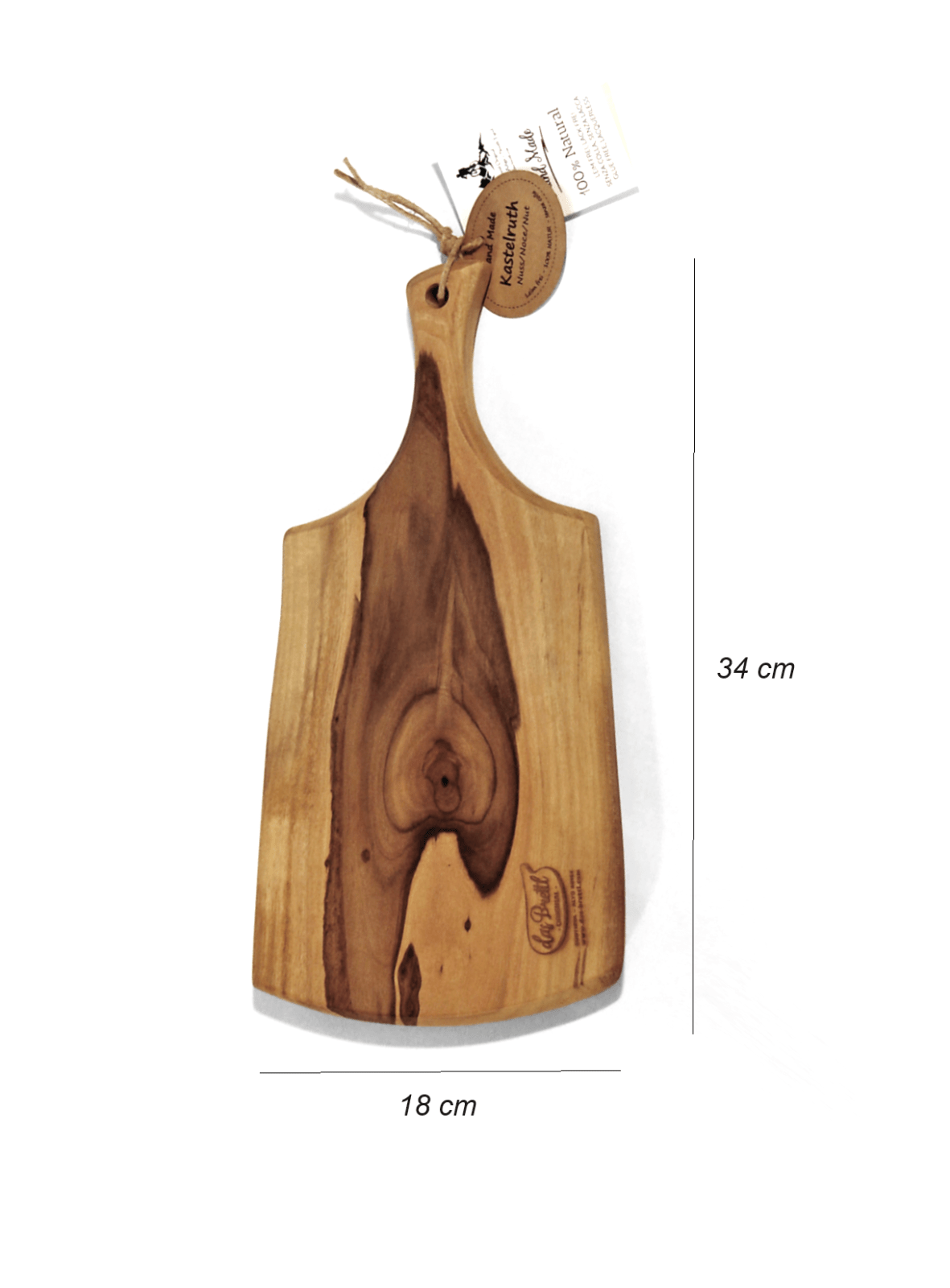 Schneidebrett "Kastelruth" aus Nussbaumholz