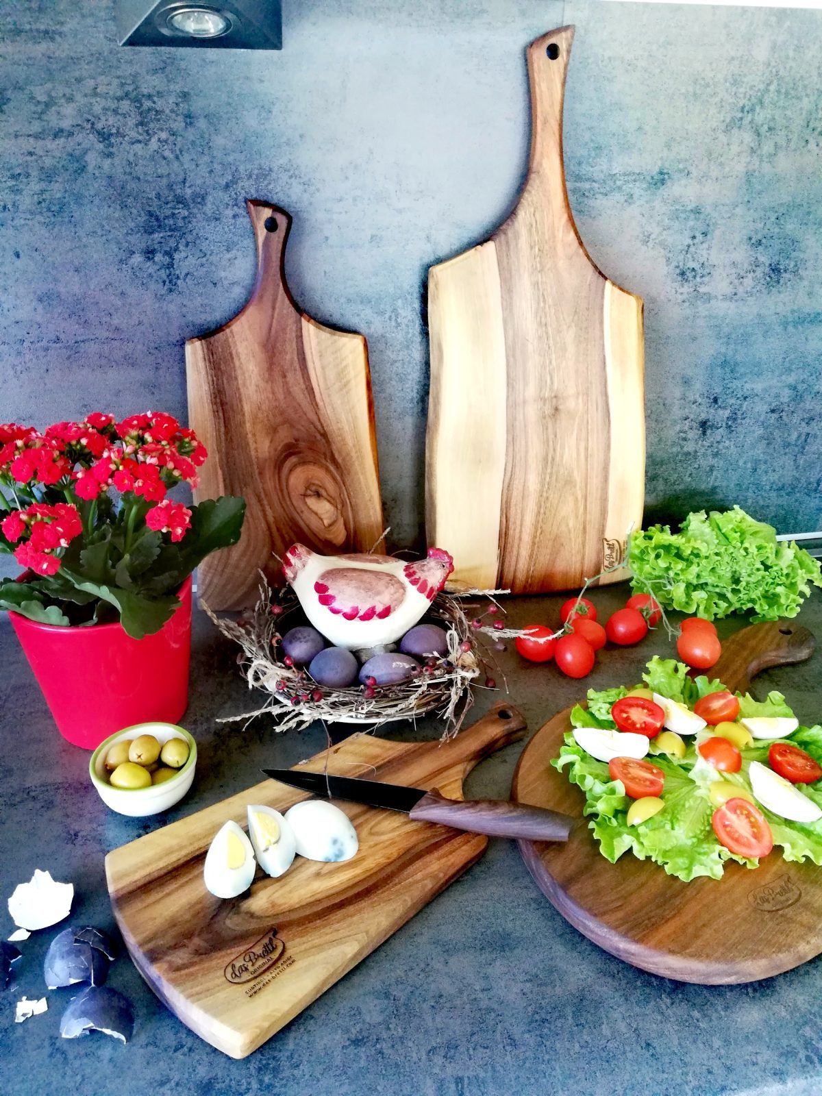 Schneidebrett "Kastelruth" aus Nussbaumholz