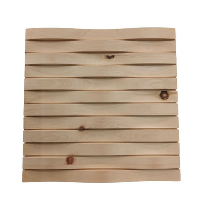 Edles Wandpaneel WAVES aus Zirbe Südtirol | 33x33 cm | 1 Stück | Holzpaneel Zirm Alpin Wellen | Wandkunst Zirbenwelle Holzbild | Handgefertigtes Unikat aus Südtirol mit natürlichem Holzduft