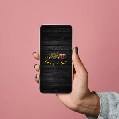 Hintergrundbilder "I bin ba dr Musi" Smartphone Wallpapers | Digitaler Download | Tiroler Design Musikkapelle | 8 Bilder | für Android und iPhone