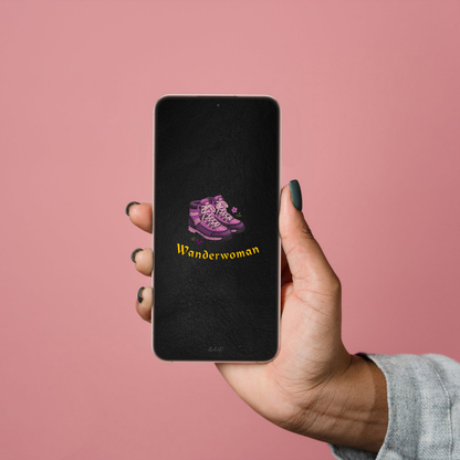 Hintergrundbilder "Wanderwoman" Smartphone Wallpapers | Digitaler Download | Tiroler Design | 8 Bilder | für Android und iPhone