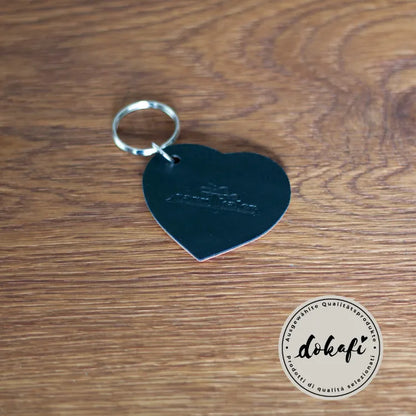 Schlüsselanhänger Leder Herz rot Südtirol