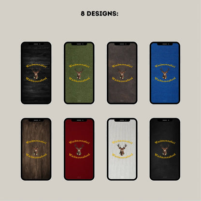 Hintergrundbilder "Waidmonnsheil" Smartphone Wallpapers | Digitaler Download | Tiroler Design Jagd | 8 Bilder | für Android und iPhone