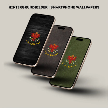 Hintergrundbilder "I love Südtirol" Smartphone Wallpapers | Digitaler Download | Tiroler Design | 8 Bilder | für Android und iPhone
